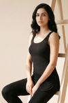 Zivame Knit Cotton Kurti Slip - Black Beauty — thumbnail 1